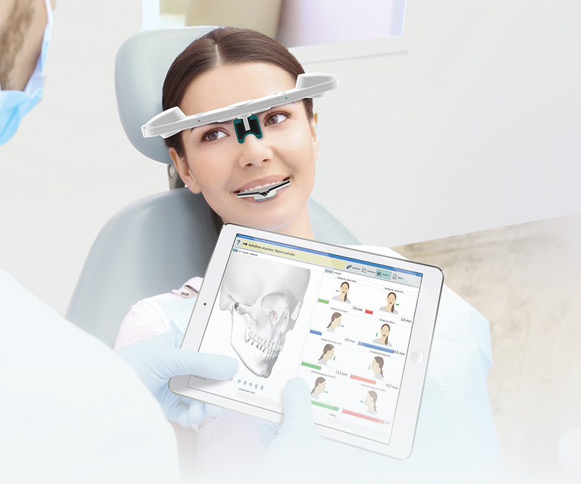  Funktionelle Analyse des Kiefers einer Patientin mit  Tizian JMA Optic by zebris